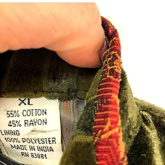 NWOT Lined Full-Zip Green Moss Velvet Embroidered Jacket - Picture 2 of 7